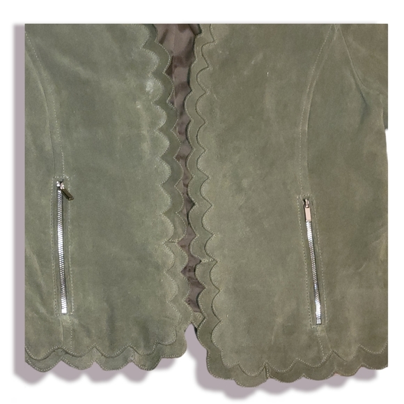 Bagatelle Collection Genue Leather Suede Jacket Coat Blazer - Picture 2 of 9